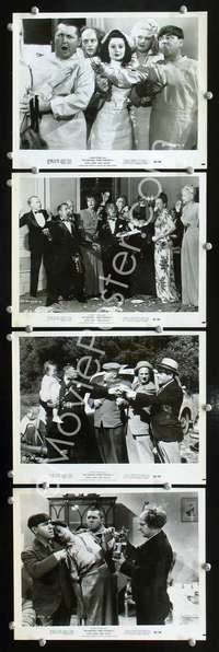 k454 STOP LOOK & LAUGH 4 8x10 movie stills '60 Three Stooges, Curly!