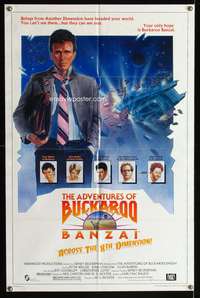 m011 ADVENTURES OF BUCKAROO BANZAI one-sheet movie poster '84 Peter Weller