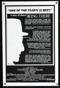 m055 BEING THERE reviews one-sheet movie poster '80 Peter Sellers, Hal Ashby