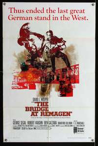 m080 BRIDGE AT REMAGEN one-sheet movie poster '69 George Segal, Robert Vaughn