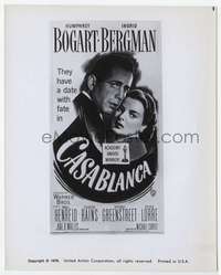 n091 CASABLANCA 8x10 movie still R76 Humphrey Bogart, Ingrid Bergman