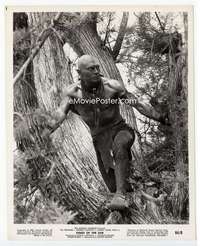 n266 KINGS OF THE SUN 8x10 movie still '64 Yul Brynner in the trees!