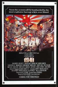 p003 1941 advance one-sheet movie poster '79 Steven Spielberg, John Belushi, David McMacken art!