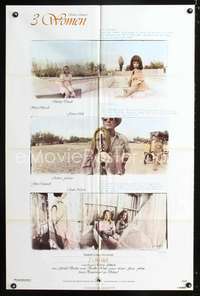p008 3 WOMEN one-sheet movie poster '77 Robert Altman, Shelley Duvall, Sissy Spacek, Janice Rule