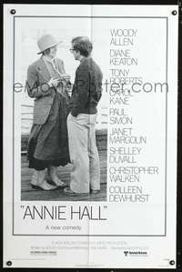 p033 ANNIE HALL one-sheet movie poster '77 Woody Allen, Diane Keaton, A new comedy.