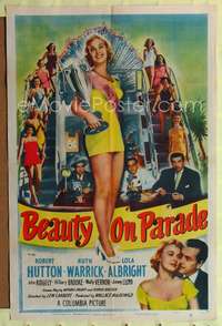 p044 BEAUTY ON PARADE one-sheet movie poster '50 sexy Lola Albright is Miss U.S.A.!