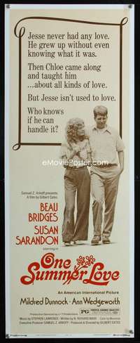s114 DRAGONFLY insert movie poster '76 Susan Sarandon, Jeff Bridges