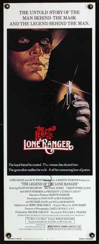 s192 LEGEND OF THE LONE RANGER insert movie poster '80 Spilsbury