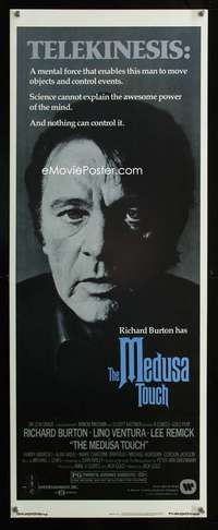 s207 MEDUSA TOUCH insert movie poster '78 Richard Burton, telekinesis!