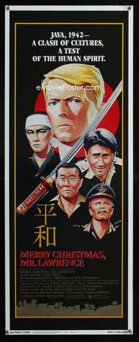 s209 MERRY CHRISTMAS MR. LAWRENCE insert movie poster '83 David Bowie