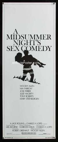 s215 MIDSUMMER NIGHT'S SEX COMEDY insert movie poster '82 Woody Allen