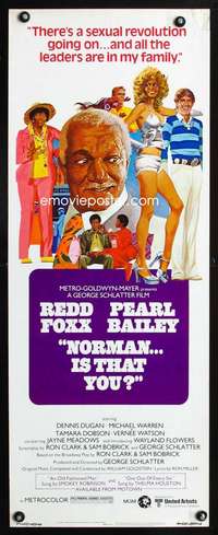 s262 NORMAN IS THAT YOU insert movie poster '76 Redd Foxx, Bailey