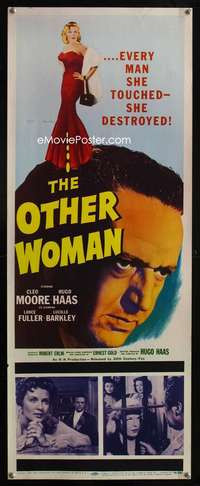s275 OTHER WOMAN insert movie poster '54 Hugo Haas, sexy Cleo Moore!