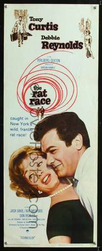 s300 RAT RACE insert movie poster '60 Debbie Reynolds, Tony Curtis