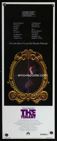 s363 TENANT insert movie poster '76 Roman Polanski, Isabelle Adjani
