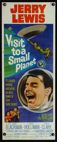 s437 VISIT TO A SMALL PLANET insert movie poster R66 Jerry Lewis