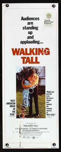 s443 WALKING TALL style C insert movie poster '73 Joe Don Baker