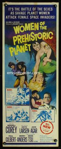 s477 WOMEN OF THE PREHISTORIC PLANET insert movie poster '66 sexy!