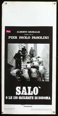 s495 120 DAYS OF SODOM Italian locandina movie poster '75 Pasolini