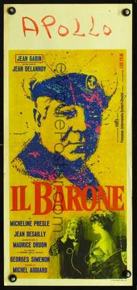 s514 BARON OF THE LOCKS Italian locandina movie poster '60 cool art!