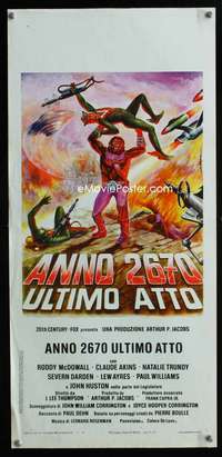s516 BATTLE FOR THE PLANET OF THE APES Italian locandina movie poster '73