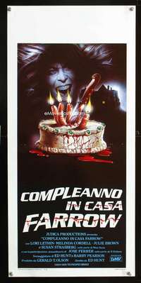 s522 BLOODY BIRTHDAY Italian locandina movie poster '81 gruesome art!