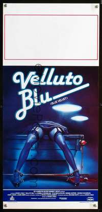 s523 BLUE VELVET Italian locandina movie poster '86 Sciotti art!