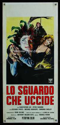 s584 GORGON Italian locandina movie poster '64 cool different art!