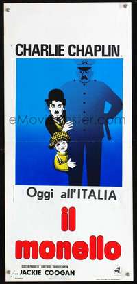 s610 KID Italian locandina movie poster R60s Chaplin, Jackie Coogan