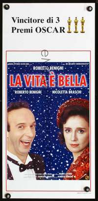 s620 LIFE IS BEAUTIFUL Italian locandina movie poster '97 Roberto Benigni