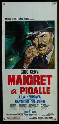 s629 MAIGRET A PIGALLE Italian locandina movie poster '67 Gasparri