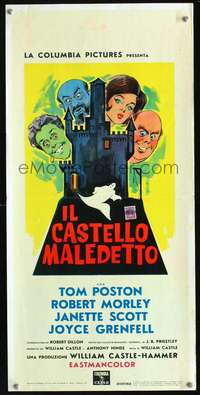 s643 OLD DARK HOUSE Italian locandina movie poster '63 Longi art!