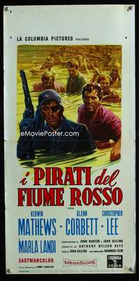 s650 PIRATES OF BLOOD RIVER Italian locandina movie poster '62