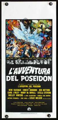 s655 POSEIDON ADVENTURE Italian locandina movie poster '72 Hackman