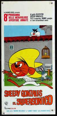 s683 SPEEDY GONZALES IL SUPERSONICO Italian locandina movie poster '65