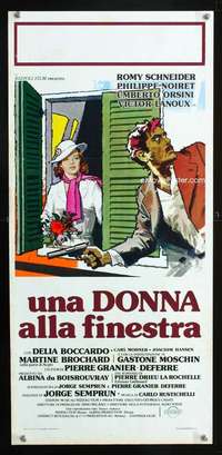 s719 WOMAN AT HER WINDOW Italian locandina movie poster '76 cool art!