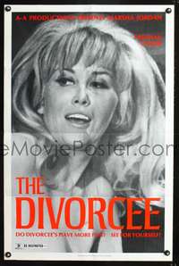 t189 DIVORCEE one-sheet movie poster R72 sexy Marsha Jordan has more fun!