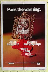 t195 DON'T LOOK NOW one-sheet movie poster '74 Nicolas Roeg, Julie Christie, Donald Sutherland