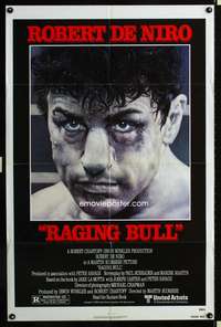 t507 RAGING BULL one-sheet movie poster '80 Robert De Niro, Martin Scorsese, boxing classic!