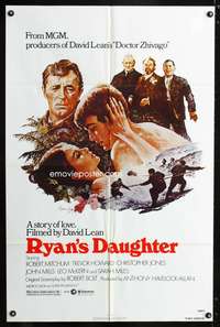 t534 RYAN'S DAUGHTER one-sheet movie poster R80 David Lean, Sarah Miles, Howard Terpning art!