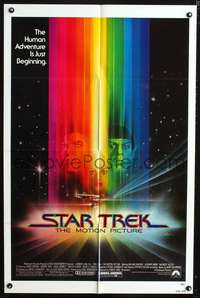 t586 STAR TREK one-sheet movie poster '79 William Shatner, Leonard Nimoy, Bob Peak artwork!