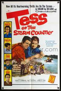 t625 TESS OF THE STORM COUNTRY one-sheet movie poster '60 Diane Baker