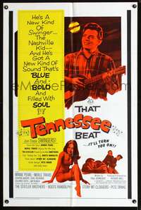 t627 THAT TENNESSEE BEAT one-sheet poster '66 Merle Travis is the Nashville Kid, country music!