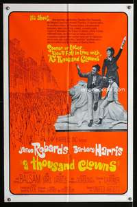 t641 THOUSAND CLOWNS one-sheet movie poster '66 Jason Robards, Barbara Harris