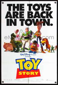 t674 TOY STORY DS one-sheet movie poster '95 Disney & Pixar CG cartoon!