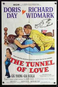 t683 TUNNEL OF LOVE one-sheet movie poster '58 Doris Day, Richard Widmark, Gene Kelly