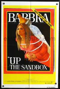 t703 UP THE SANDBOX one-sheet '73 Time Magazine parody art of Barbra Streisand by Richard Amsel!