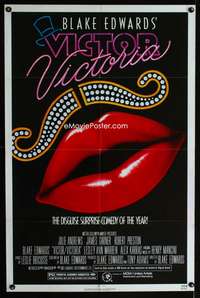 t708 VICTOR VICTORIA one-sheet movie poster '82 Julie Andrews, Blake Edwards
