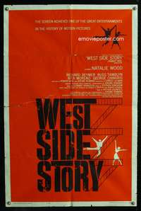 t721 WEST SIDE STORY pre-Awards one-sheet movie poster '61 classic artwork!