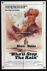 t744 WHO'LL STOP THE RAIN one-sheet movie poster '78 Nick Nolte, Tuesday Weld, Tom Jung art!